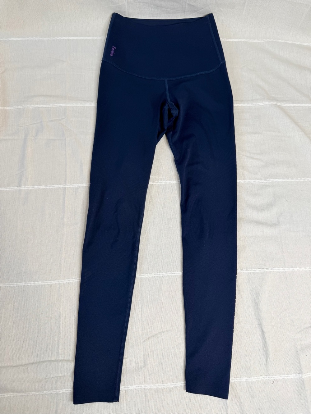 Girls' High-Waist Navy Leggings